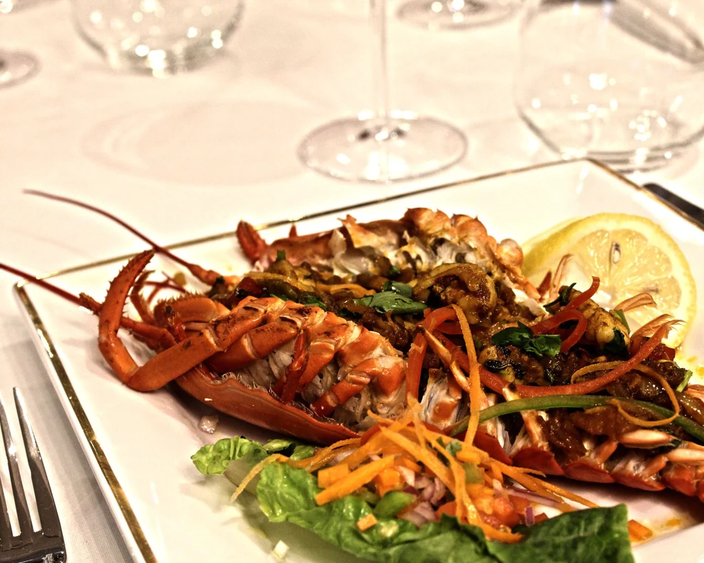 Tandoori lobster at Raja Chettinad Mississauga on Lakeshore Rd E in Port Credit
